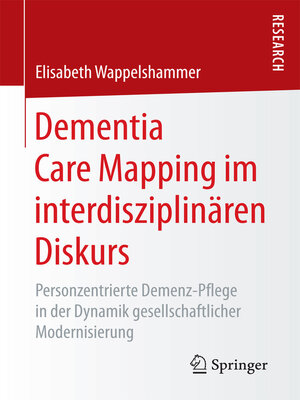 cover image of Dementia Care Mapping im interdisziplinären Diskurs